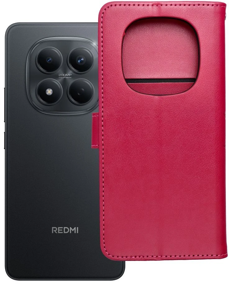 Oem MEZZO Book dėklas skirtas Xiaomi Redmi Note 14 PRO 4G mandala magenta