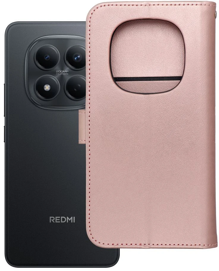 Oem Atverčiamas dėklas Xiaomi Redmi NOTE 15 PRO 5G Mezzo Book mandala aukso-rožinės spalvos