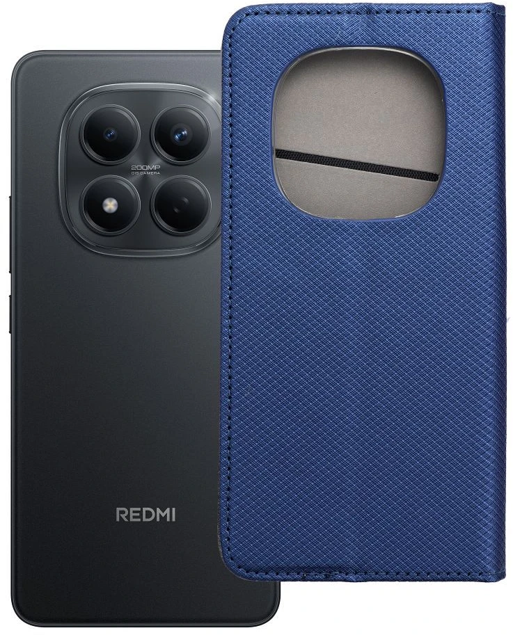 Oem Dėklas su klapką na Xiaomi Redmi NOTE 15 PRO 5G Smart Case Book tamsiai mėlyna