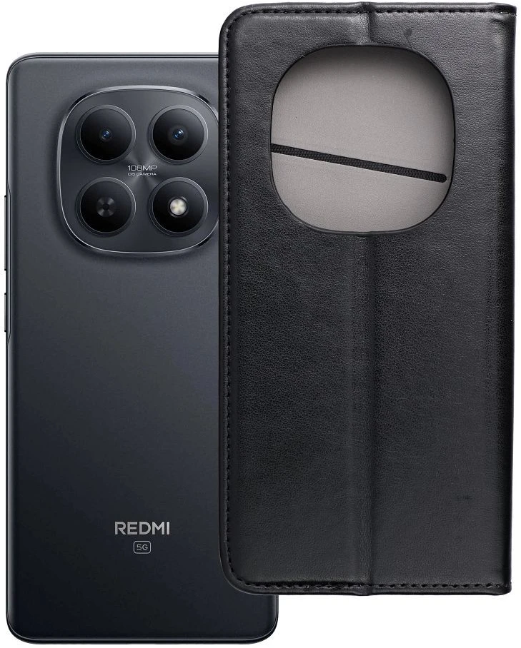 Oem Dėklas su klapką na Xiaomi Redmi NOTE 15 PRO PLUS 5G Smart Magneto juoda