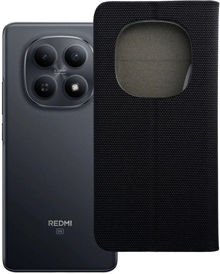 Oem Dėklas su klapką na Xiaomi Redmi NOTE 15 PRO PLUS 5G Sensitive Book juoda