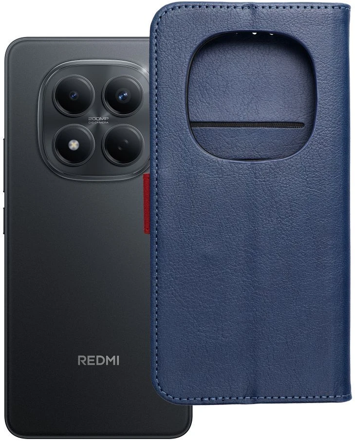 Oem Dėklas su klapką na Xiaomi Redmi NOTE 15 PRO 5G Split Book spalva tamsiai mėlyna-raudona