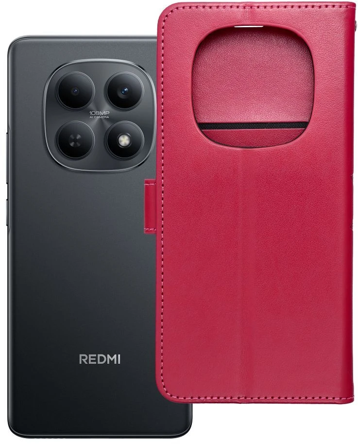 Oem Dėklas su klapką na Xiaomi Redmi NOTE 15 5G Mezzo Book mandala magenta