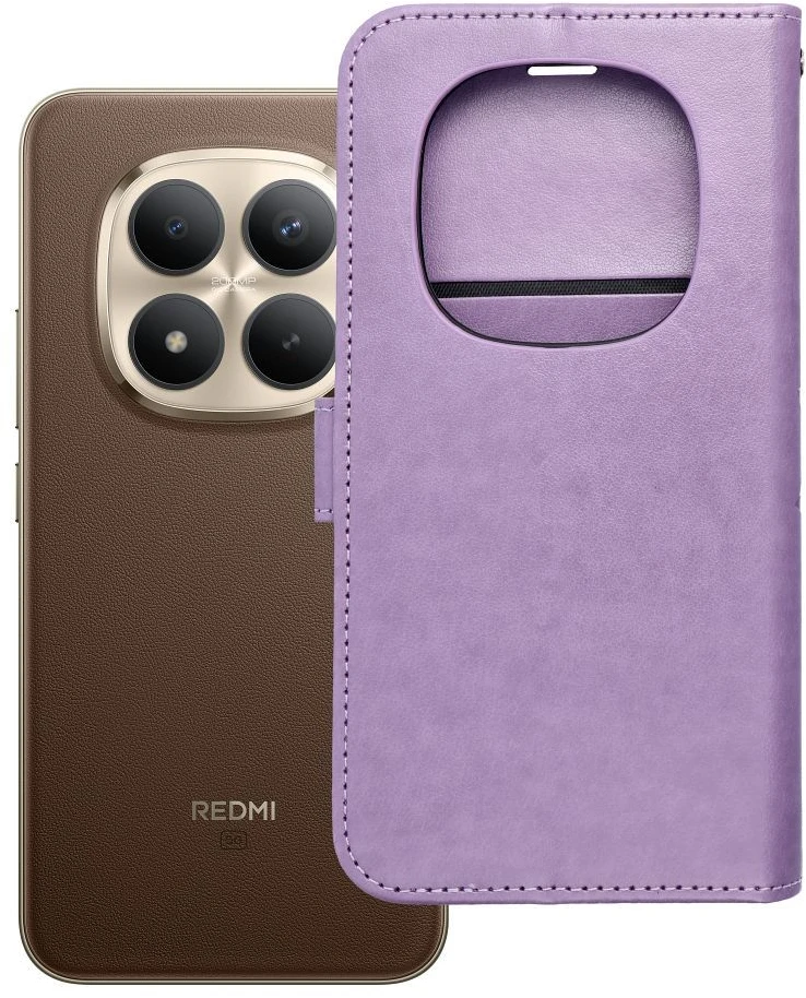 Oem Dėklas su klapką na Xiaomi Redmi NOTE 15 PRO PLUS 5G Mezzo Book mandala violetinė