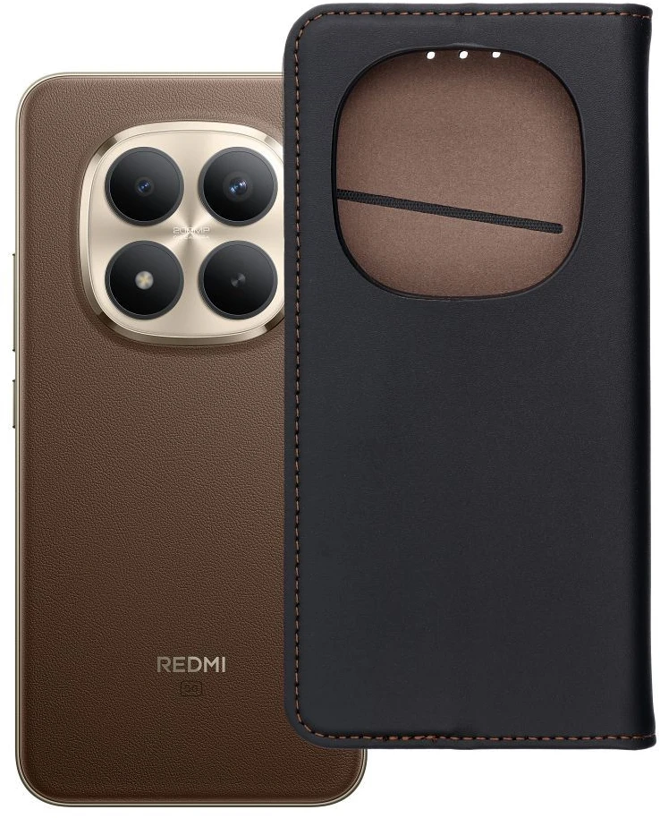 Oem Dėklas su klapką na Xiaomi Redmi NOTE 15 PRO PLUS 5G Smart Pro Book skórzane juoda