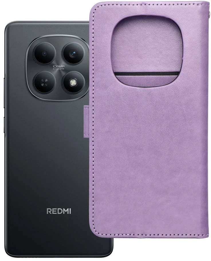 Oem Atverčiamas dėklas Xiaomi Redmi NOTE 15 5G Mezzo Book sapnų gaudyklė violetinė