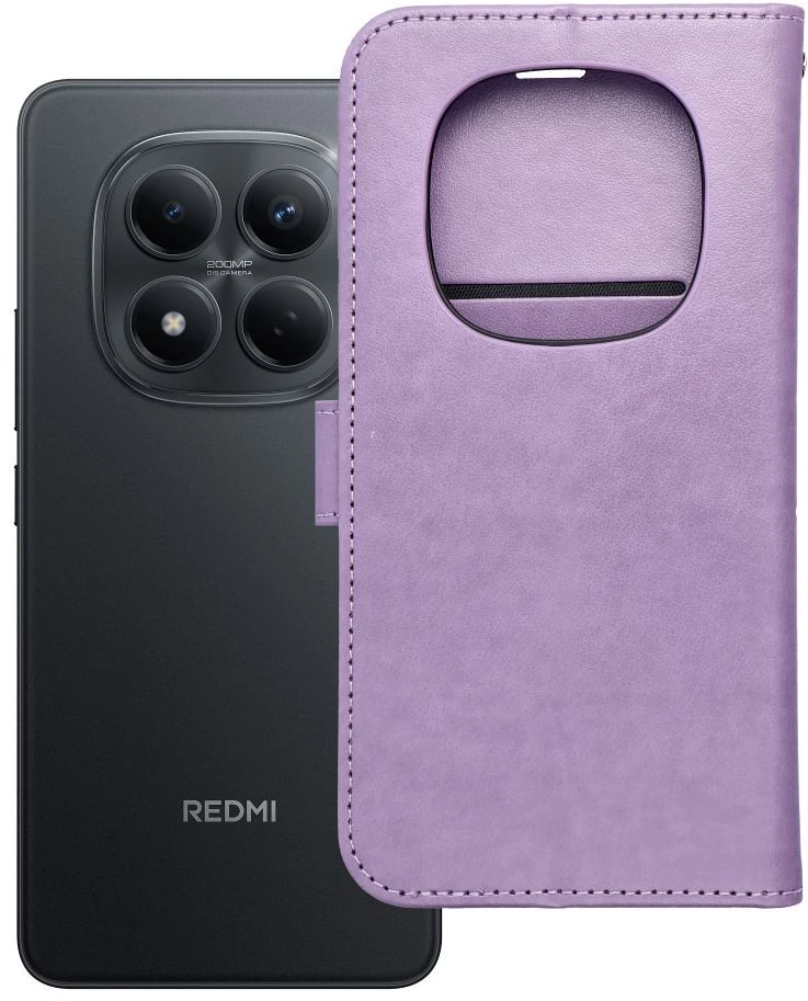 Oem Dėklas su klapką na Xiaomi Redmi NOTE 15 PRO 5G Mezzo Book mandala violetinė