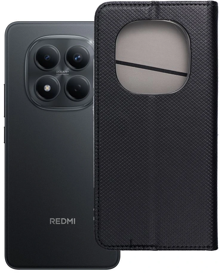 Oem Dėklas su klapką na Xiaomi Redmi NOTE 15 PRO 5G Smart Case Book juoda