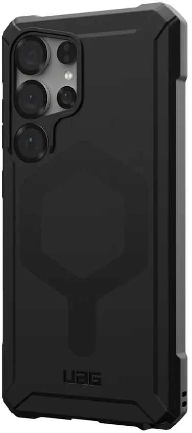 UAG Urban Armor Gear ESSENTIAL ARMOR MAGNET dėklas su įmontuotu magnetiniu moduliu, skirtu SAMSUNG S25 Ultra 5G juodas