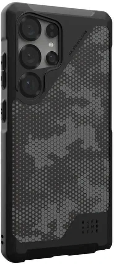 Dėklas Urban Armor Gear UAG Metropolis LT su magnetu, Micro Hex kamufliažinis grafitas - Samsung Galaxy S25 Ultra