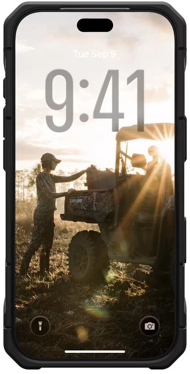 Dėklas Myfirst UAG Urban Armor Gear case Monach Pro compatible with MagSafe for IPHONE 18 Pro/17 Pro kevlar juodas