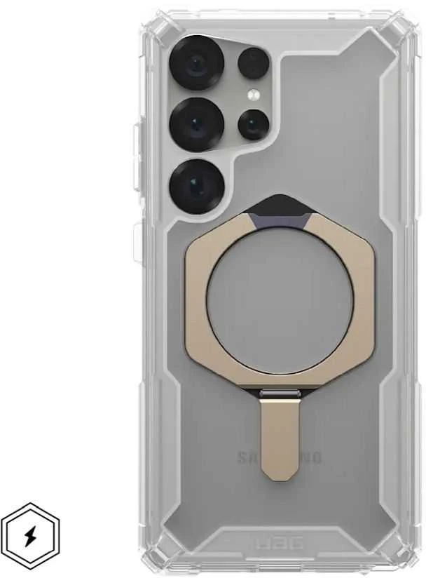 Dėklas Urban Armor Gear UAG Plasma XTE su magnetu, skaidrus / titano spalvos - Samsung Galaxy S25 Ultra