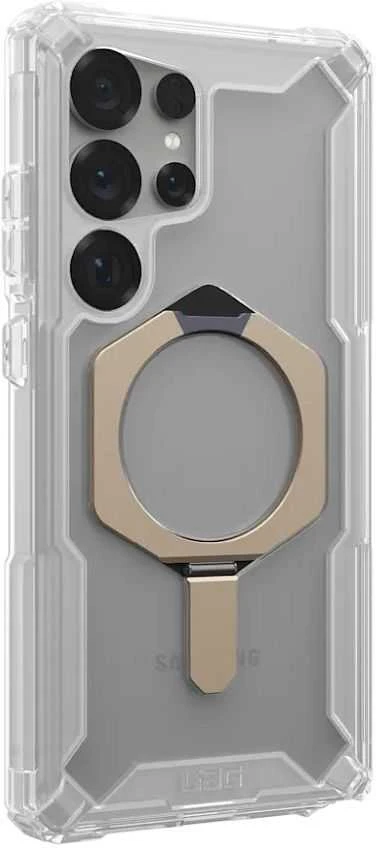 Dėklas Urban Armor Gear UAG Plasma XTE su magnetu, skaidrus / titano spalvos - Samsung Galaxy S25 Ultra