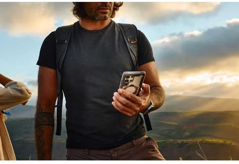 Dėklas Urban Armor Gear UAG Plasma XTE su magnetu, skaidrus / titano spalvos - Samsung Galaxy S25 Ultra