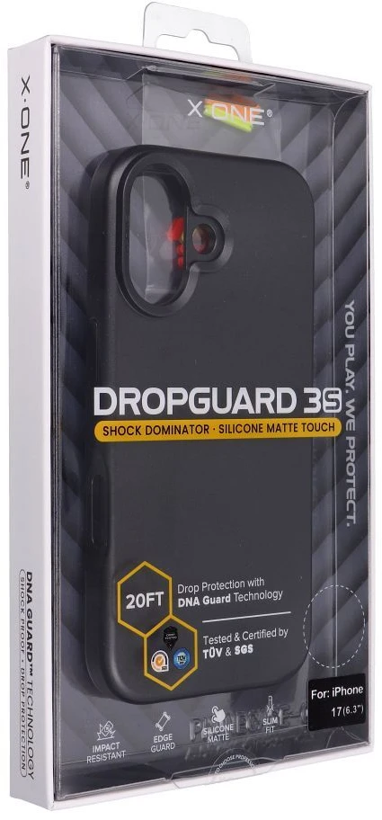 Dėklas X-ONE Dropguard 3S Shock Dominator compatible with MagSafe for iPhone 17 juodas