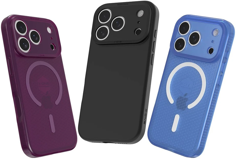 X-ONE Dropguard 3S Shock Dominator compatible with MagSafe for iPhone 18 Pro Max / 17 Pro Max dark cherry