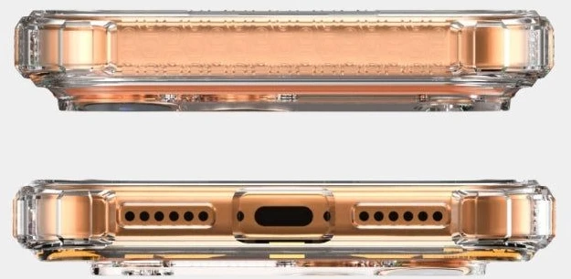 X-ONE Dropguard Pro compatible with MagSafe for iPhone 18 Pro / 17 Pro glitter baltas