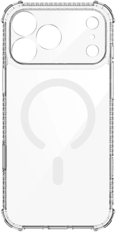 X-ONE Dropguard Pro compatible with MagSafe for iPhone 18 Pro Max / 17 Pro Max glitter baltas