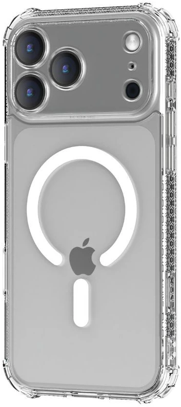 X-ONE Dropguard Pro compatible with MagSafe for iPhone 18 Pro Max / 17 Pro Max glitter baltas
