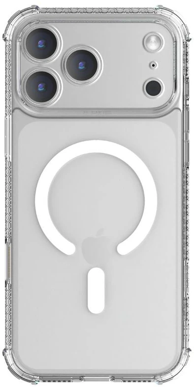 X-ONE Dropguard Pro compatible with MagSafe for iPhone 18 Pro Max / 17 Pro Max glitter baltas