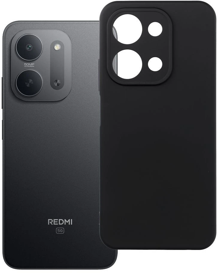 Oem Dėklas Xiaomi Redmi 17C 5G silikoninis juodas