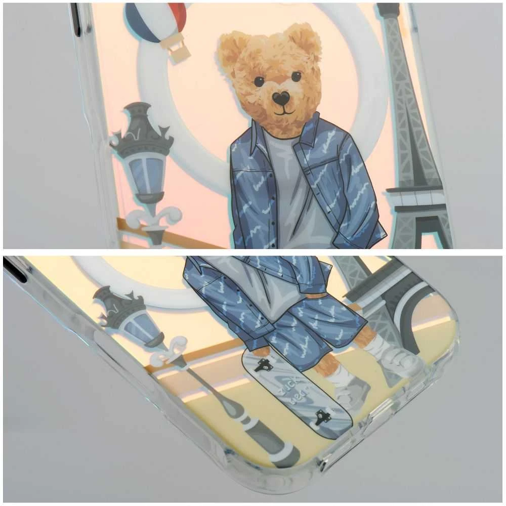 ZUCK BEAR dėklas DARNELL FROSTED LASER suderinamas su MagSafe, skirtas IPHONE 16 paris