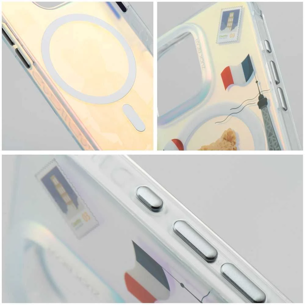 ZUCK BEAR dėklas DARNELL FROSTED LASER suderinamas su MagSafe, skirtas IPHONE 16 paris
