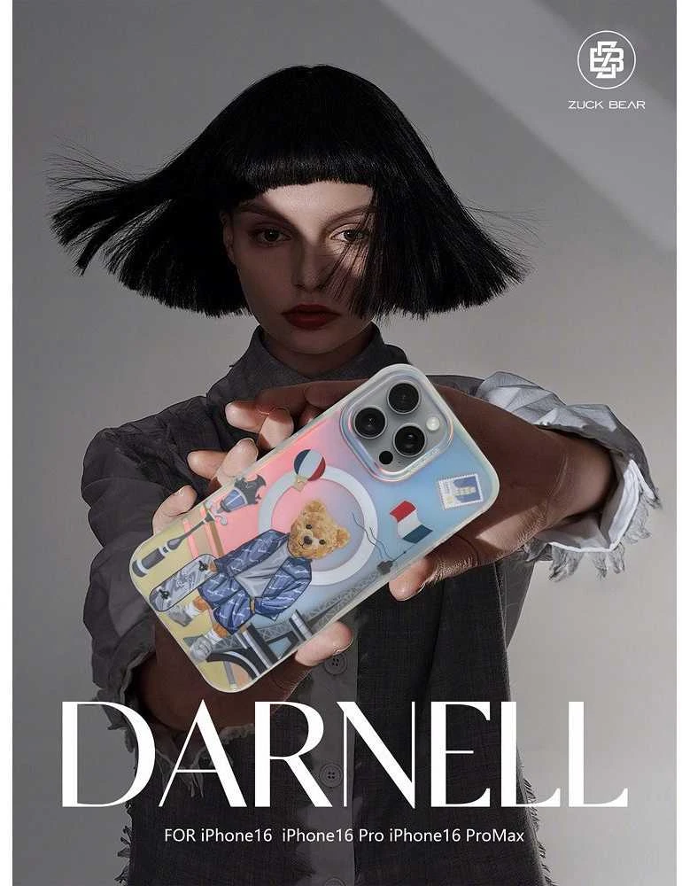 ZUCK BEAR dėklas DARNELL FROSTED LASER suderinamas su MagSafe, skirtas IPHONE 16 Pro paris