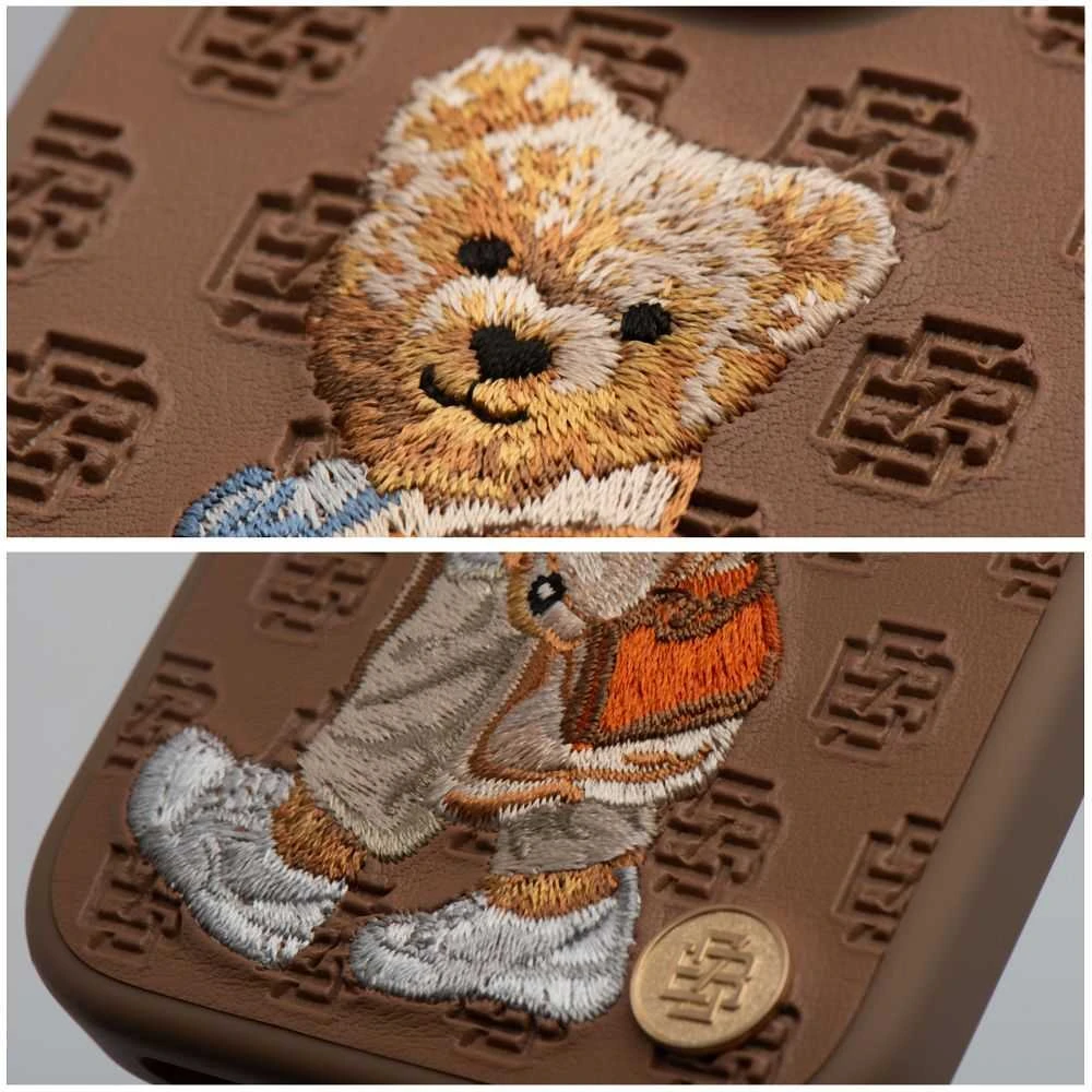 ZUCK BEAR dėklas PARIS GENTLEMAN IPHONE 16 krepšiui