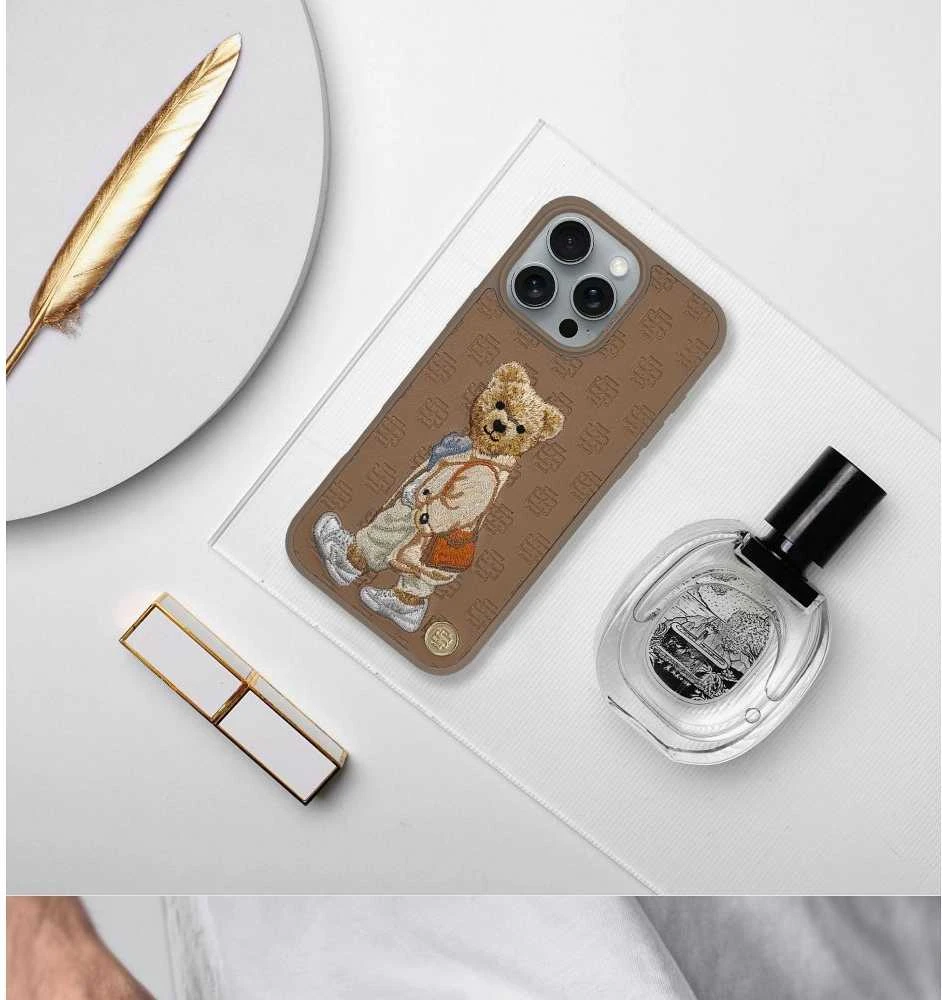ZUCK BEAR dėklas PARIS GENTLEMAN IPHONE 16 krepšiui