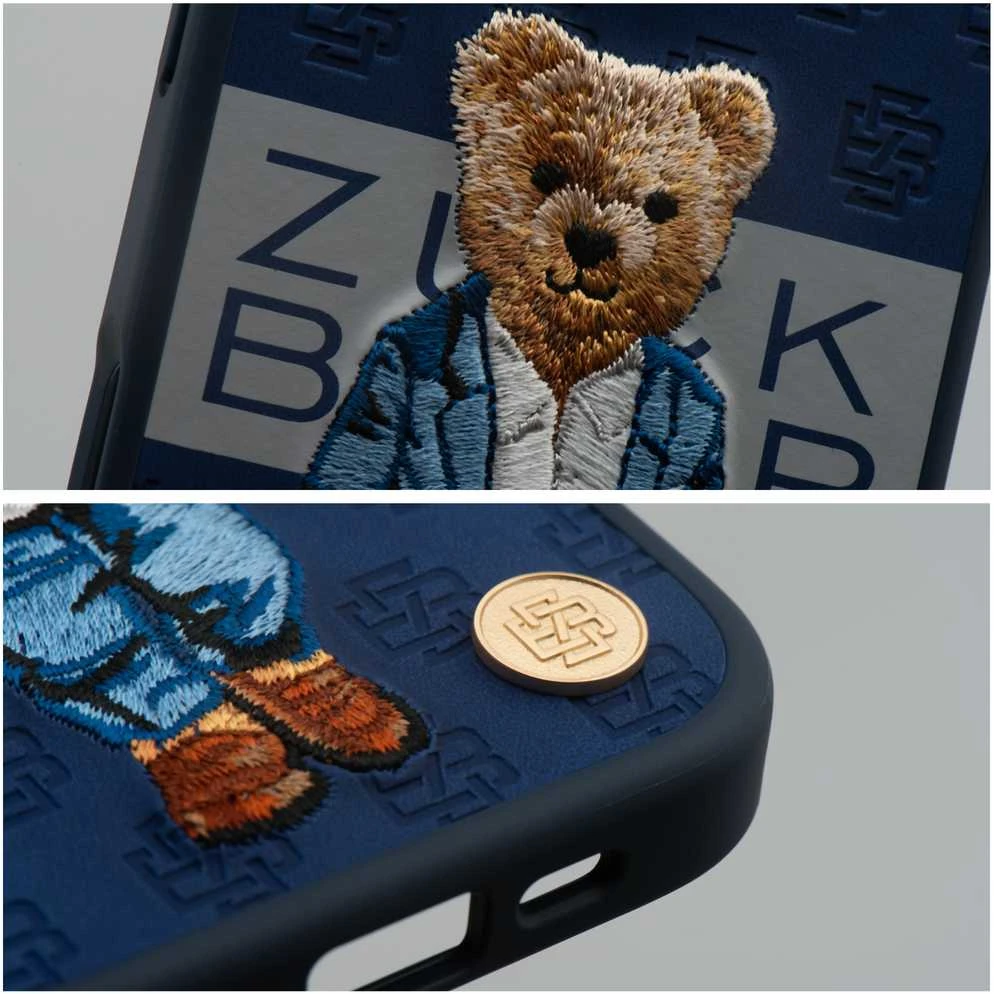 ZUCK BEAR dėklas PARIS GENTLEMAN, skirtas IPHONE 16 Pro, su gobtuvu
