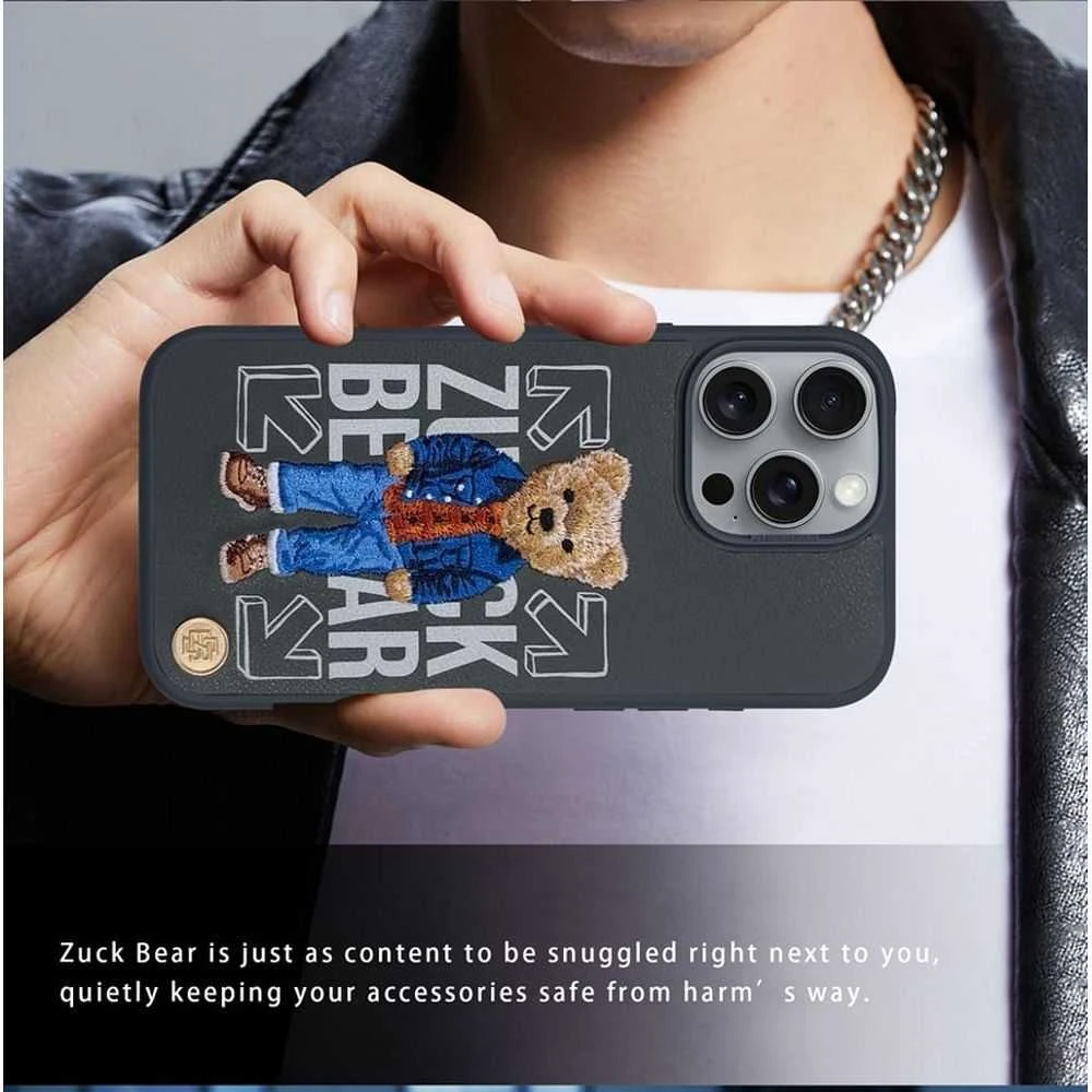 ZUCK BEAR dėklas SAN FRANCISCO FORTUNE, skirtas IPHONE 16 Pro Max socialinei atmosferai
