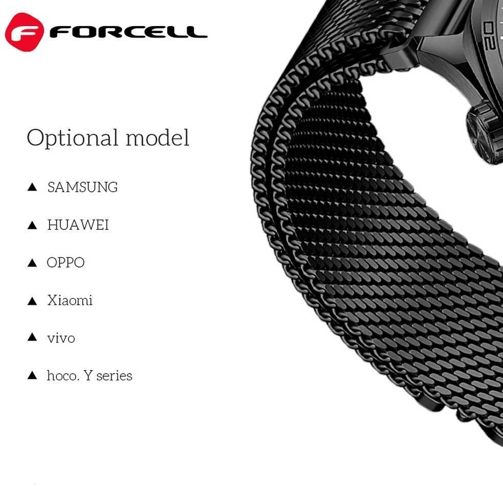 Dirželis, skirtas „Samsung Galaxy Watch Forcell F-Design FS10“ magnetiniam plienui, 20 mm, auksinis