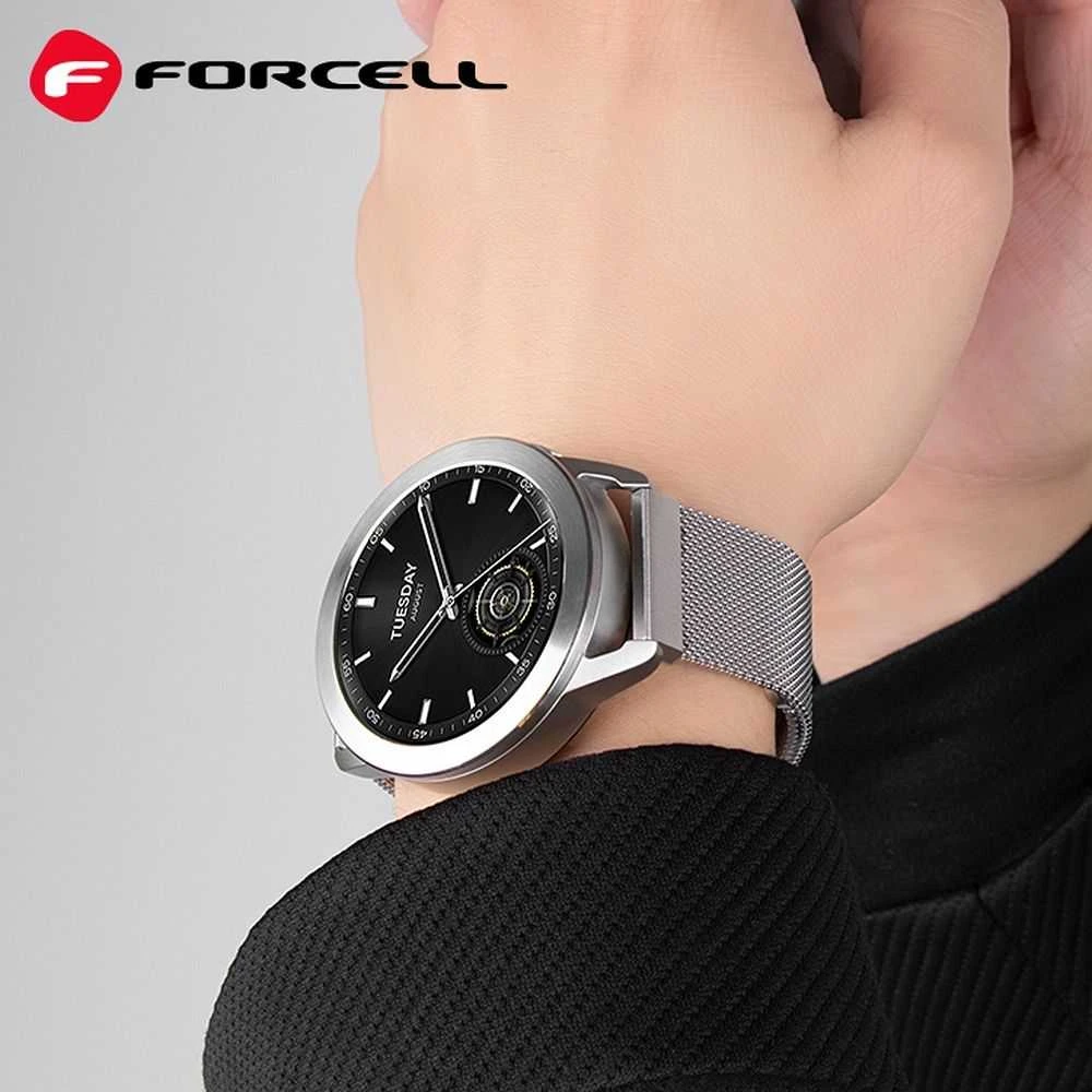 Dirželis „Samsung Galaxy Watch Forcell F-Design FS11“ magnetiniam plienui, 20 mm, juodas