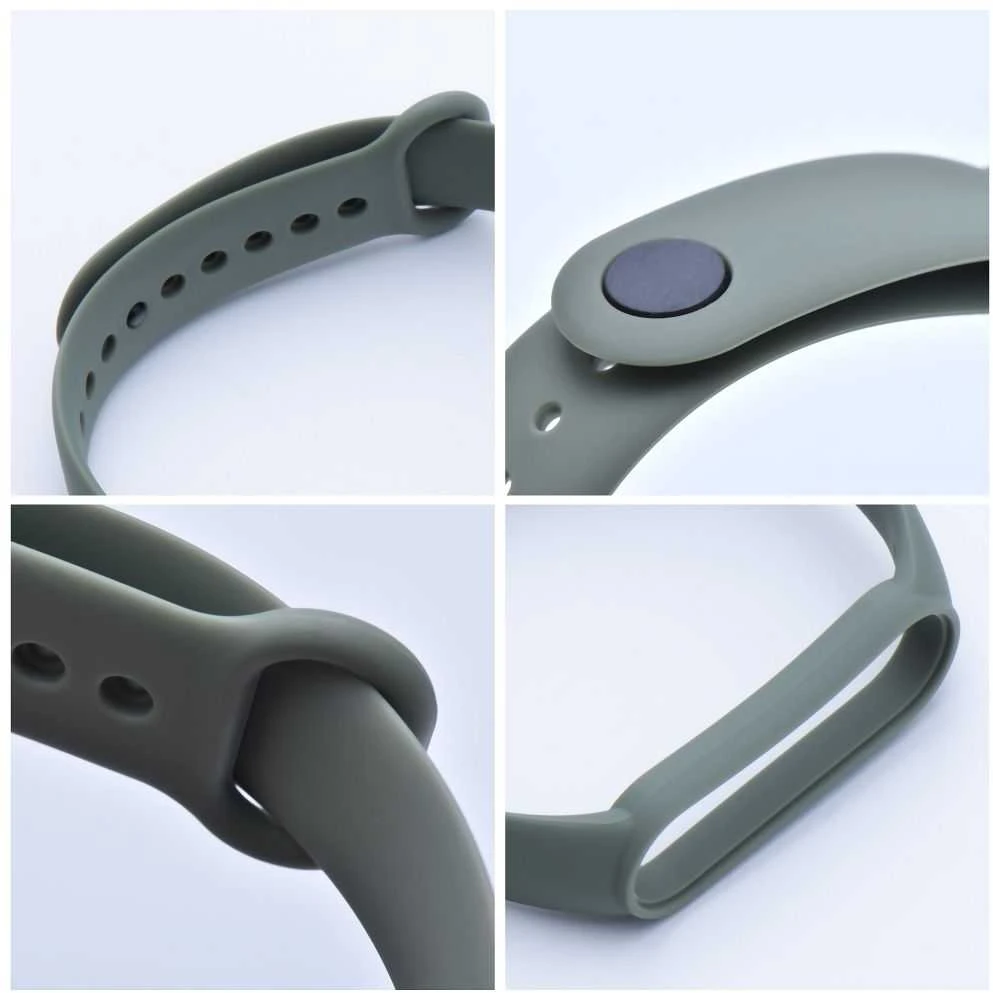 Oem Apyrankė silicone for smartband Xiaomi Mi Band 5 / 6 / 7 žalias (08)