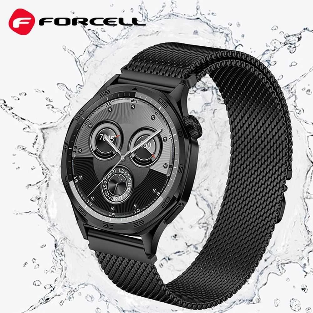 Dirželis, skirtas „Samsung Galaxy Watch Forcell F-Design FS10“ magnetiniam plienui, 22 mm, auksinis