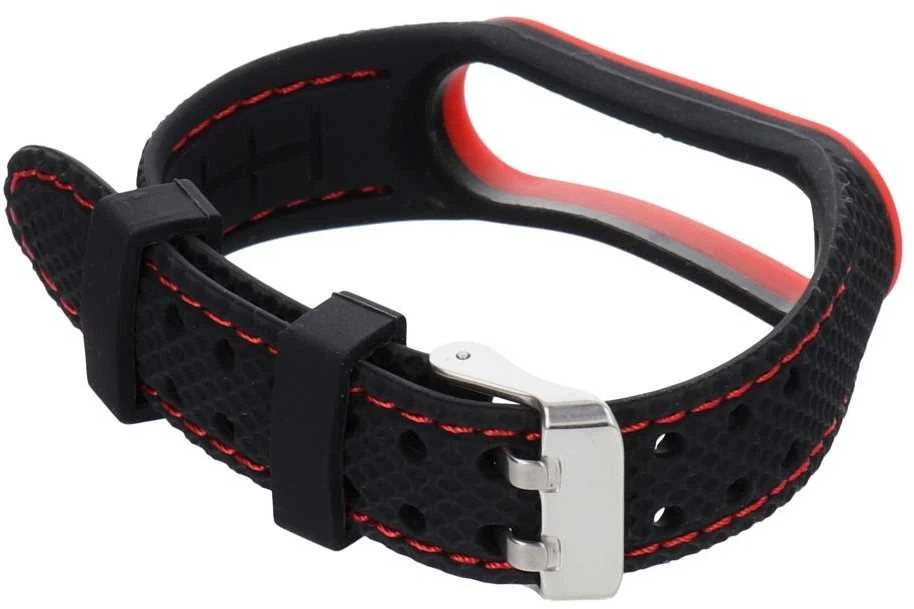 Oem Elastomer apyrankė LIFESTYLE skirta Xiaomi Mi Band 5 / 6 juodos spalvos (04)