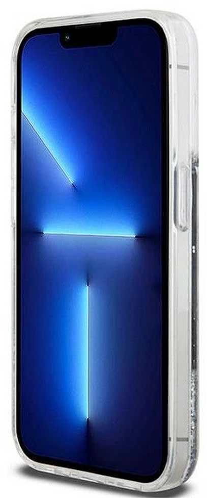 Apple iPhone 13 Pro DKNY dėklas Liquid Glitter Big Logo (DKHCP13LLBNAEK) juodos spalvos
