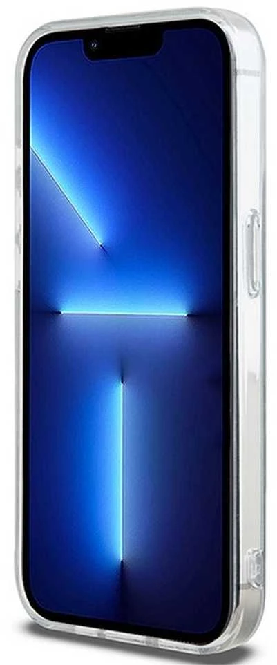 Apple iPhone 13 Pro Max DKNY dėklas IML Mono & Stripe MagSafe (DKHMP13XHRHSEK) juodos spalvos