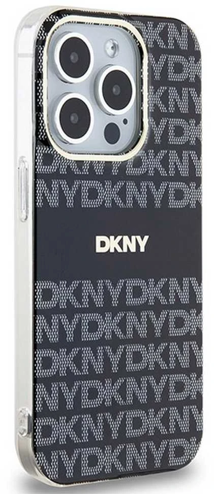 Apple iPhone 13 Pro Max DKNY dėklas IML Mono & Stripe MagSafe (DKHMP13XHRHSEK) juodos spalvos