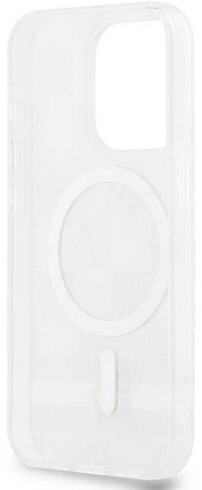 DKNY DKHMP14LHCPTSE Apple iPhone 14 Pro 6.1 inch beige kietas dėklas IML Checkered Mono Pattern & Printed Strip