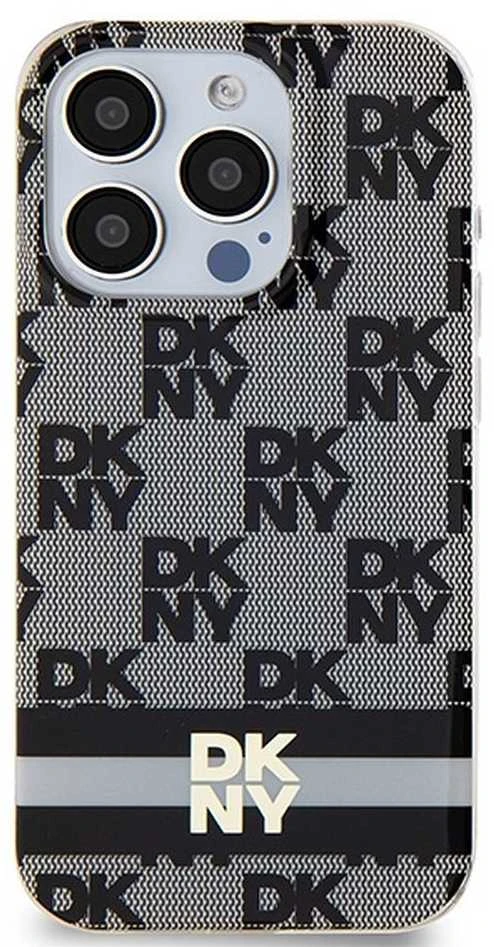 DKNY DKHMP14XHCPTSK Apple iPhone 14 Pro Max 6.7 inch juodos spalvos kietas dėklas IML Checkered Mono Pattern & Printed S