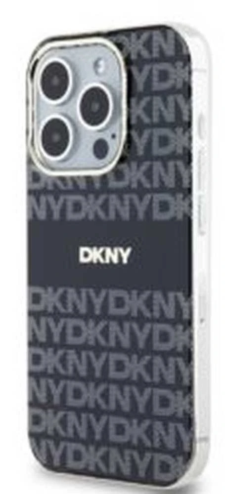 Apple iPhone 14 Pro Max DKNY dėklas IML Mono & Stripe MagSafe (DKHMP14XHRHSEK) juodos spalvos