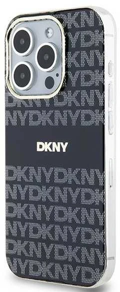 DKNY DKHCP15SHDLCEK Apple iPhone 15 14 13 6.1 inch juodos spalvos kietas dėklas IML Checkered Mono Pattern