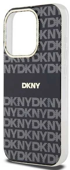 DKNY DKHCP15SHDLCEK Apple iPhone 15 14 13 6.1 inch juodos spalvos kietas dėklas IML Checkered Mono Pattern