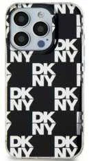 DKNY DKHCP15MHDLCEK Apple iPhone 15 Plus 14 Plus 6.7 inch juodos spalvos kietas dėklas IML Checkered Mono Pattern