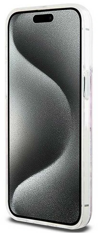 Apple iPhone 15 Pro Max DKNY dėklas Liquid Glitter Big Logo (DKHCP15XLCPEPP) rožinės spalvos