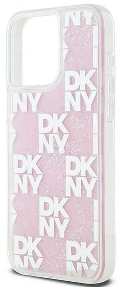 Apple iPhone 15 Pro Max DKNY dėklas Liquid Glitter Big Logo (DKHCP15XLCPEPP) rožinės spalvos