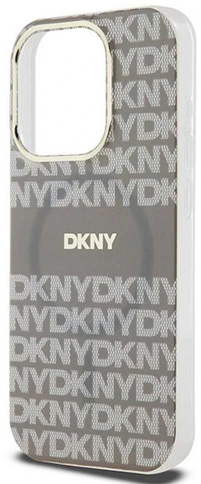Apple iPhone 15 Pro Max DKNY dėklas IML Mono & Stripe MagSafe (DKHMP15XHRHSEE) beige