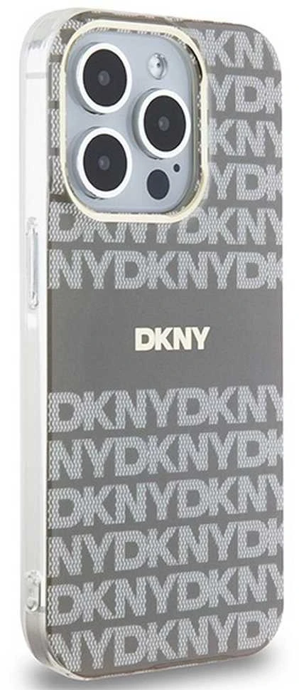Apple iPhone 15 Pro Max DKNY dėklas IML Mono & Stripe MagSafe (DKHMP15XHRHSEE) beige